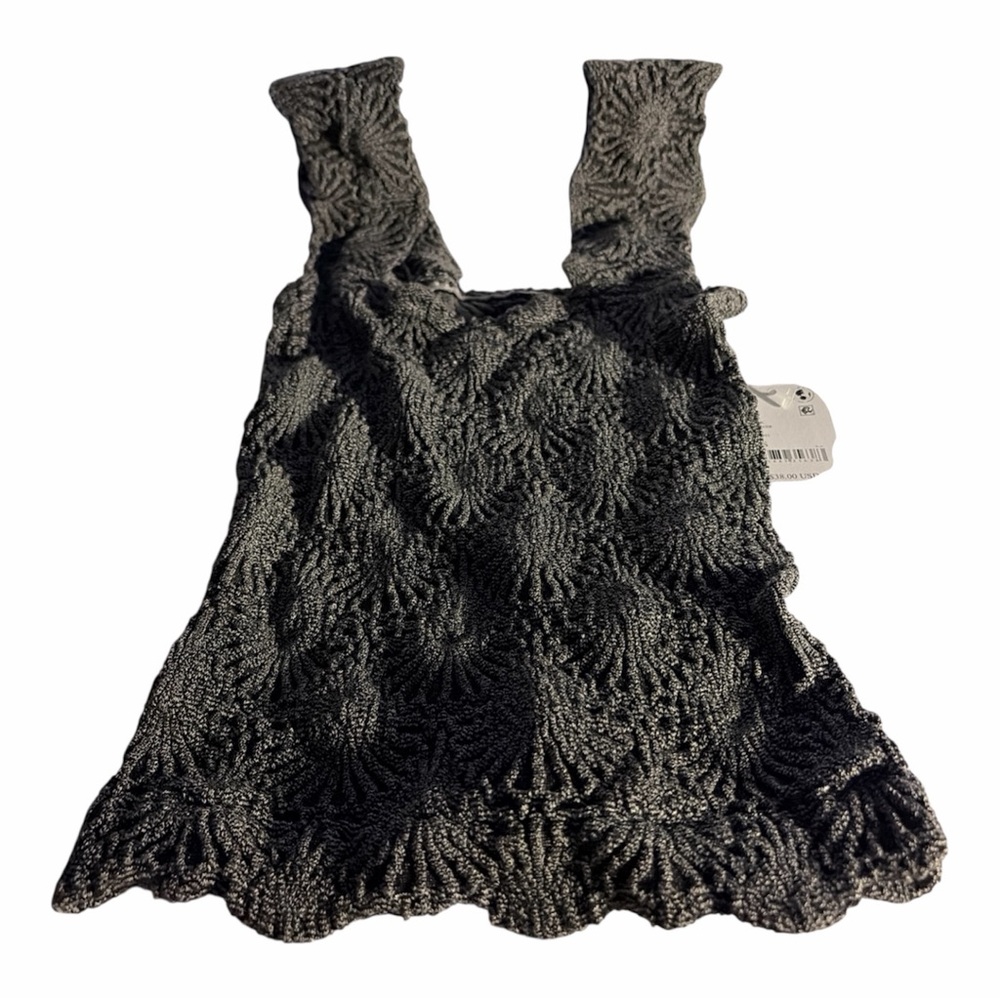 NWT Free People Intimately Love Letter Cami Black  XS/S